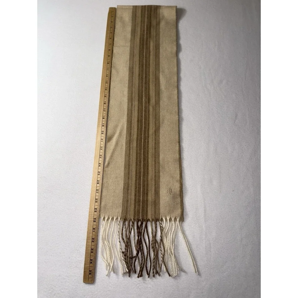Lauren Ralph Lauren Unisex Lamb Wool Scarf, 8 3/4 x 60